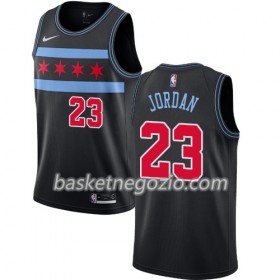Canotte Uomo Chicago Bulls Michael Jordan 23 2018-19 Nike City Edition Nero Swingman